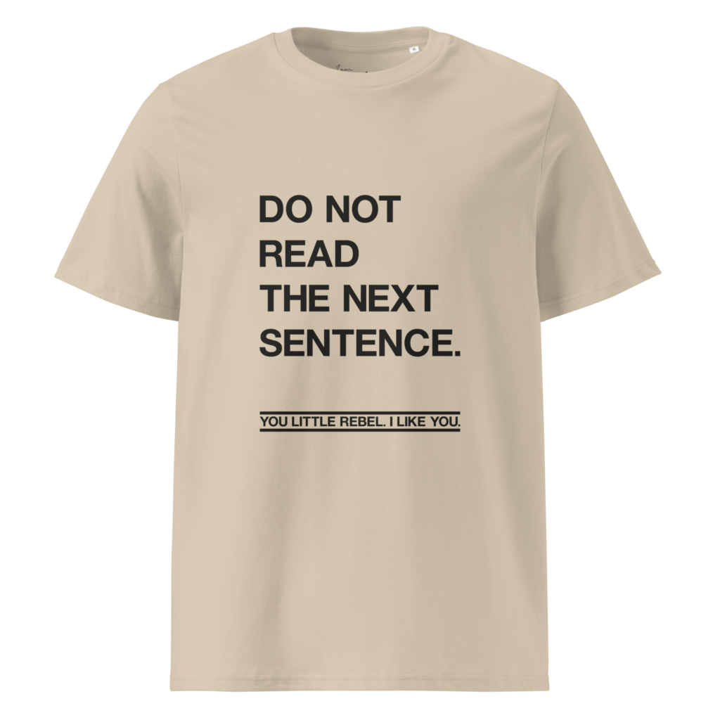 unisex organic cotton t shirt